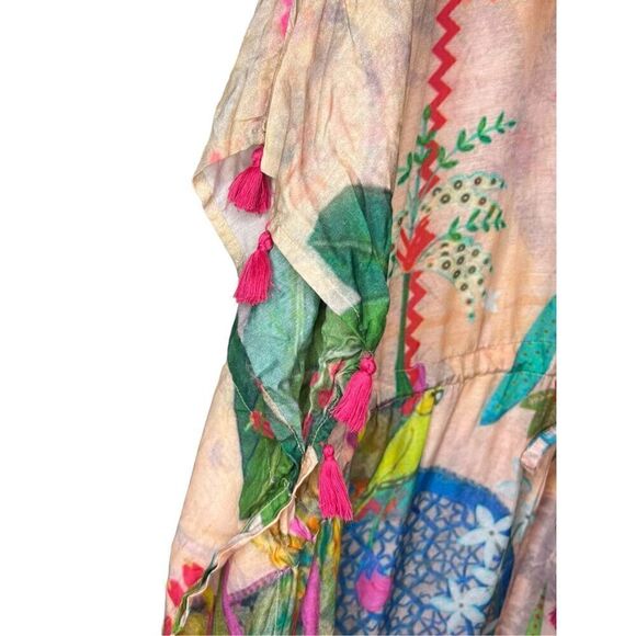 The Boozy Button Multicolored Tunic Lightweight Top Women’s OS - Picture 2 of 5